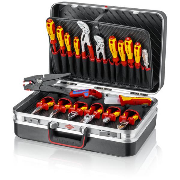 Primium 00 21 20 Werkzeugkoffer "Vision 24" Elektro ABS-Koffer 20-tlg., Farbe schwarz 48