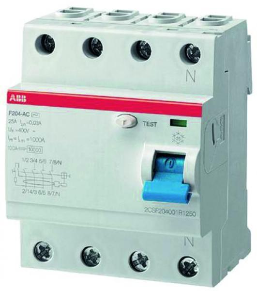 ARDEBO.de - FI  F204B+40/0.03 F204B+40/0,03 FI-Schutzschalter 4P,TypB+,40A,30mA,kurzzeitverz