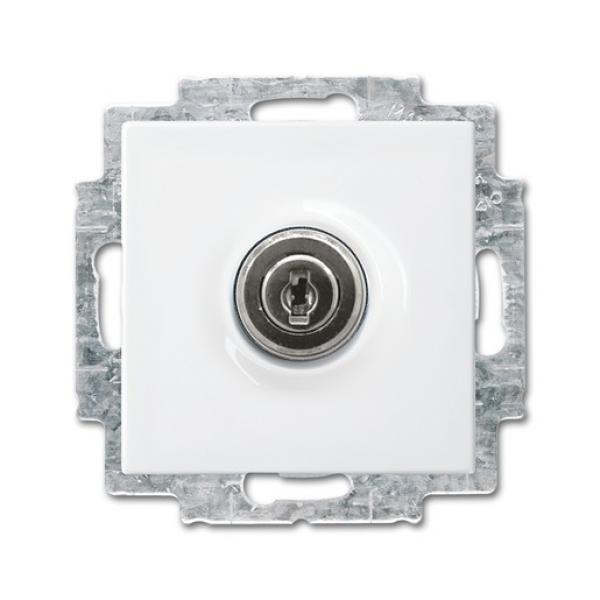 Busch-jaeger 20 EUKBSL-914-101 SCHUKO® Steckdosen-Einsatz mit Klappdeckel und Schloss