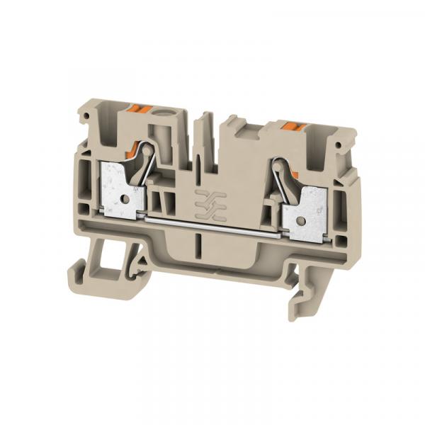 Weidmüller A2C 4 Durchgangs-Reihenklemme, PUSH IN, 4 mm², 800 V, 32 A, Anzahl Anschlüsse: 2 (Menge: 100 Stück je Bestelleinheit)
