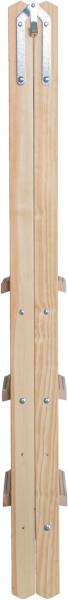 Krause 818317 Holz Stufen/Sprossen Doppelleiter 2x4