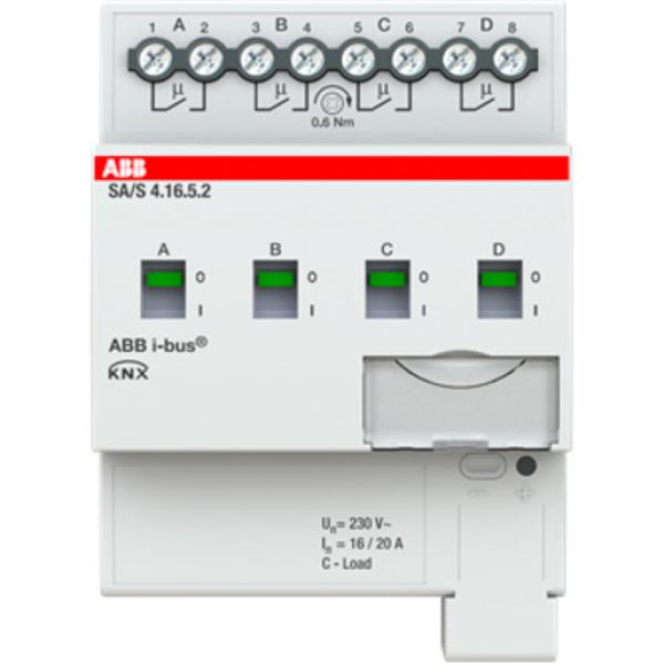 ARDEBO.de - SA/S4.16.5.2 SA/S4.16.5.2 Schaltaktor, 4fach, 16 A, C-Last, REG