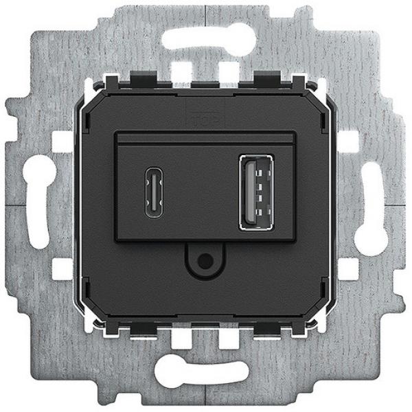 ARDEBO.de - 6475 U 6475 U Netzteil-Einsatz, USB A+C