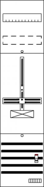 Striebel & John DF17AB DF17AB Zählerfeld 7RE 1S vorverdrahtet mit Zählerkreuz