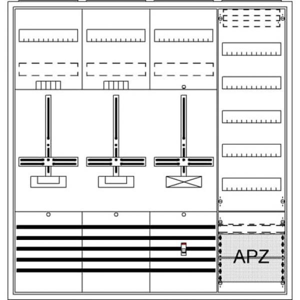Striebel & John DA47BH DA47BH Komplettschrank, AP Dreipunkt, A47 2Z1S1V5A2