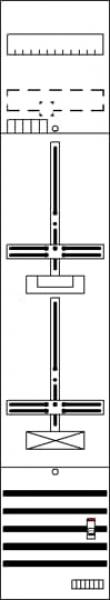 Striebel & John DF19G1B DF19G1B Zählerfeld 9RE 1Z1S vorverdrahtet mit Zählerkreuz