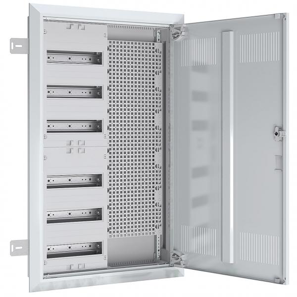 ARDEBO.de - UK26RM8750 Feldverteiler UP/HW T:110mm mit Lüftungstüre 6 Reihen REG Mediafeld L