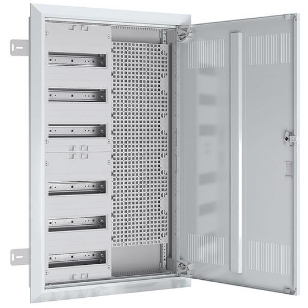 Abn UK26RM8750 Feldverteiler UP/HW T:110mm mit Lüftungstüre 6 Reihen REG Mediafeld L