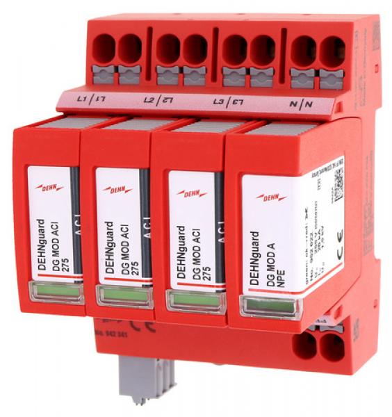 ARDEBO.de - DG MP TT ACI 275 FM Überspannungsableiter Typ 2 DEHNguard MP 4-polig Uc 275V für