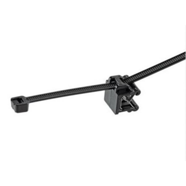 Panduit CMSA24-2S-D300 EdgeClip/Kabelbinder(Seite),Schwarz,Hohe Hitze/UV PA6.6,3-6mm,0°, (Menge: 500 Stück je Bestelleinheit)