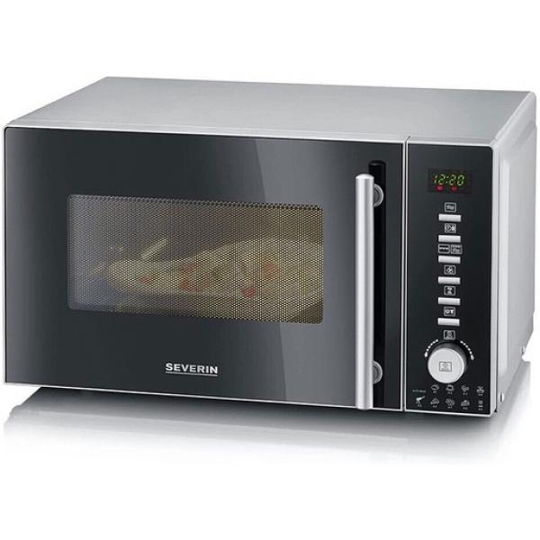 Severin MW7773 Mikrowelle mit Grill- und Heißluftftunkion,  ca. 800 W, ca. 20 L, Grill c