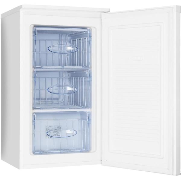 Amica GS 15496 W Gefrierschrank, 50 cm breit, 60 L, Manuelle Abtauung, 3 Schubladen, Eiswürfelbehälter, weiß