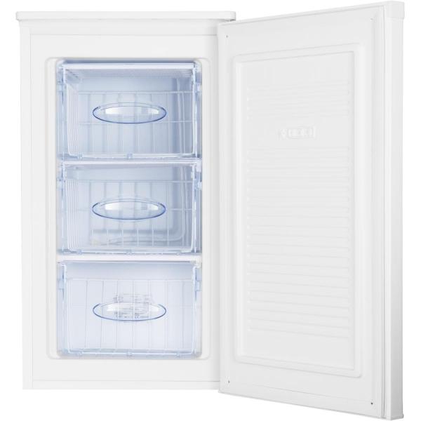 Amica GS 15496 W Gefrierschrank, 50 cm breit, 60 L, Manuelle Abtauung, 3 Schubladen, Eiswürfelbehälter, weiß