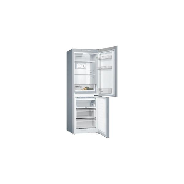 Bosch KGN33NLEB Serie 2 Stand Kühl-Gefrierkombination, 60cm breit, 282l, NoFrost, FreshSense, Edelstahl-Optik