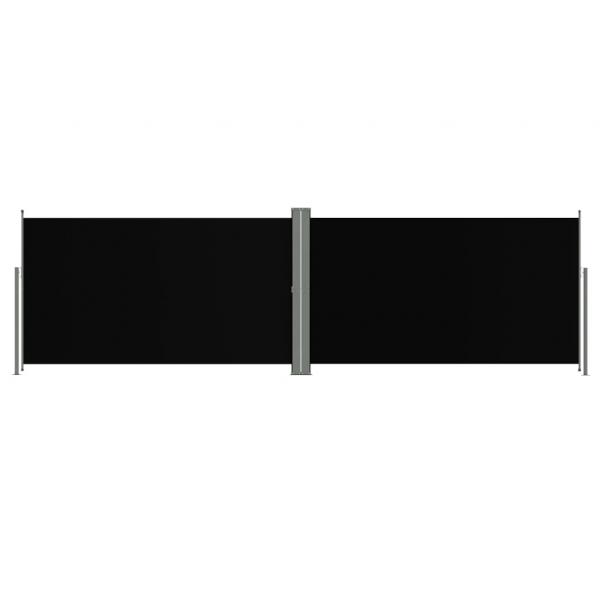 ARDEBO.de - Seitenmarkise Ausziehbar Schwarz 160x600 cm