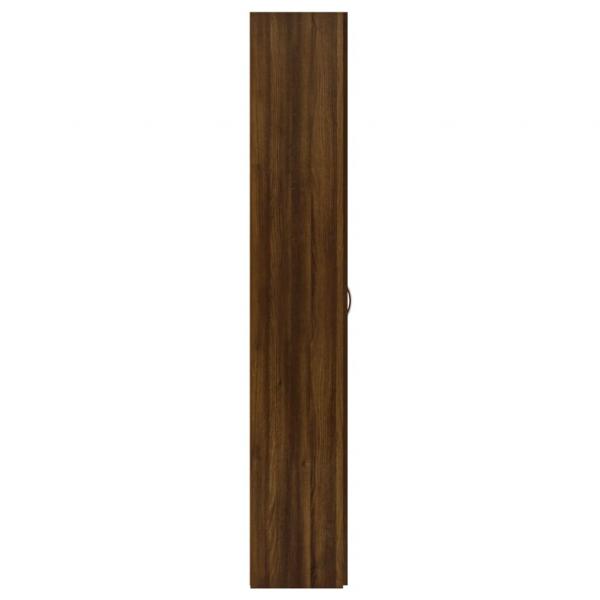 Büroschrank Braun Eichen-Optik 60x32x190 cm Holzwerkstoff