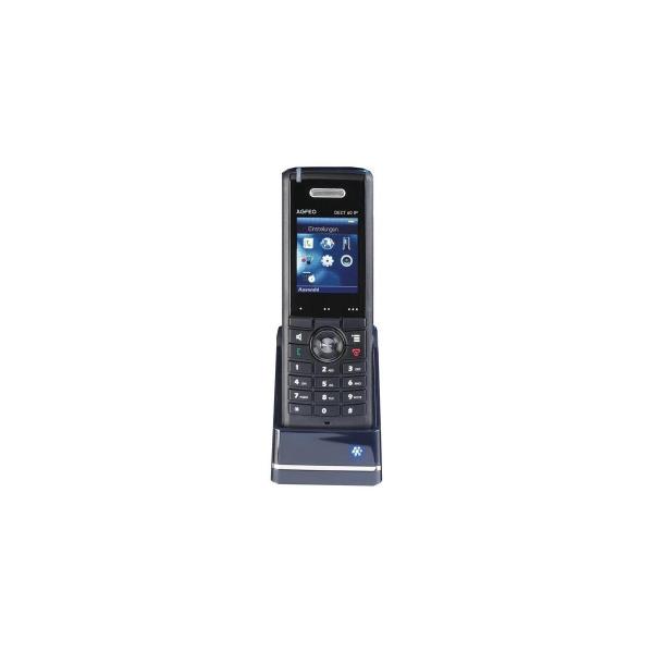 ARDEBO.de AGFEO DECT 60 IP schwarz schnurloses Telefon bis zu 100 Einträge (6101135)
