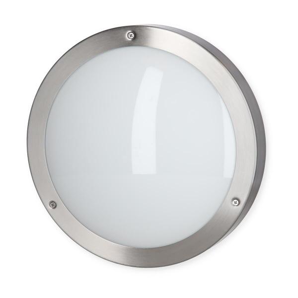 ARDEBO.de Eglo Vento 1 LED Wand-/Deckenleuchte, 11W, Edelstahl, weiß (94121)