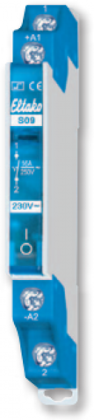 ARDEBO.de Eltako S12-110-8V Elektromechanischer Stromstoßschalter, 1 Schließer, 1 Öffner, 16A (21110010)