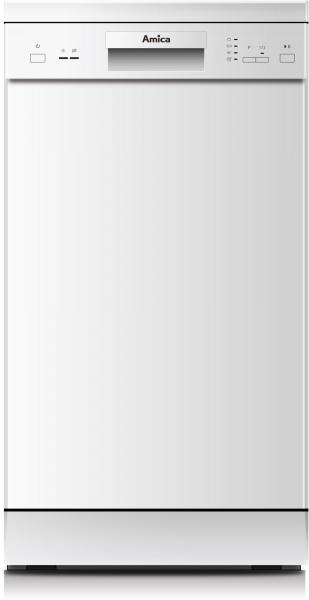 ARDEBO.de Amica GSP 14746-1 W Standgeschirrspüler, 45 cm breit, 9 Maßgedecke, unterbaufähig, 4 Programme, weiß