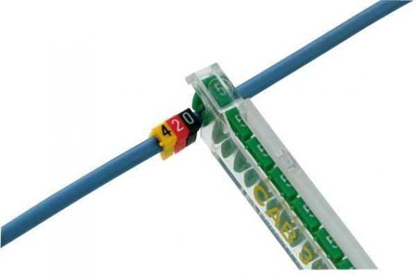 ARDEBO.de Legrand 038223 CAB 3 Kabelkennzeichnung 1,5-2,5 mm, Ziffer 3, orange