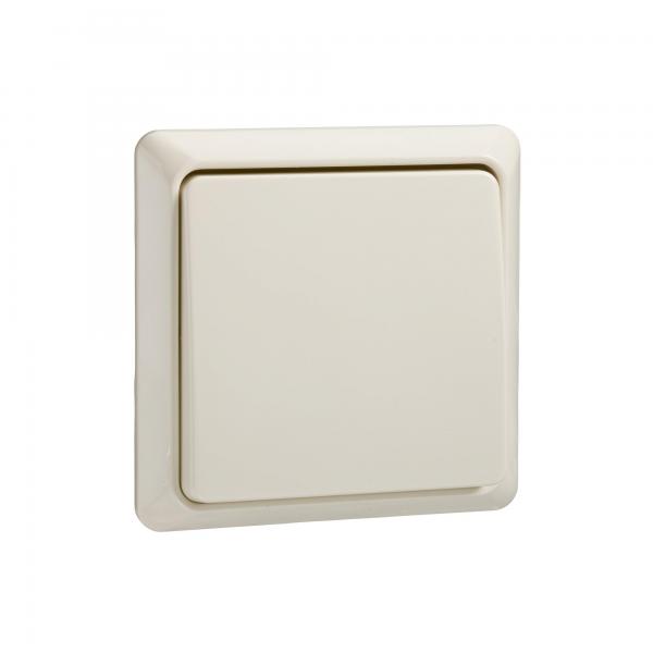 ARDEBO.de Elso 512100 Taster 10A komplett, Renovierung Schraubklemme, perlweiß