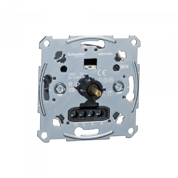 ARDEBO.de Elso ELG174201 Dimmer-Einsatz Phasenabschnitt Druckaus-Wechselschalter 20-315WVA, Einsätze
