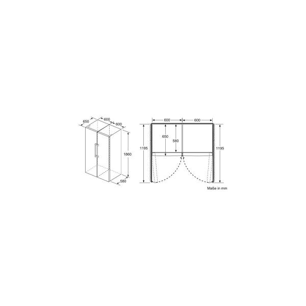 Bosch KSV36VWEP Serie 4 Standkühlschrank, 60cm breit, 346l, SuperKühlen, LED Beleuchtung, weiß