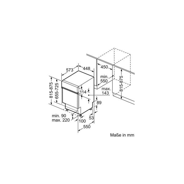 Bosch SPI2IKS10E Serie 2 Teilintegrierter Geschirrspüler, 45 cm breit, 9 Maßgedecke, Extra Trocknen, AquaStop, Glaschutz, edelstahl