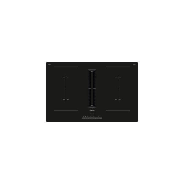 ARDEBO.de Bosch PVQ811F15E Serie 6 EEK: B Kochfeld mit Dunstabzug, Induktion, Glaskeramik, 80 cm breit, rahmenlos, Schwarz