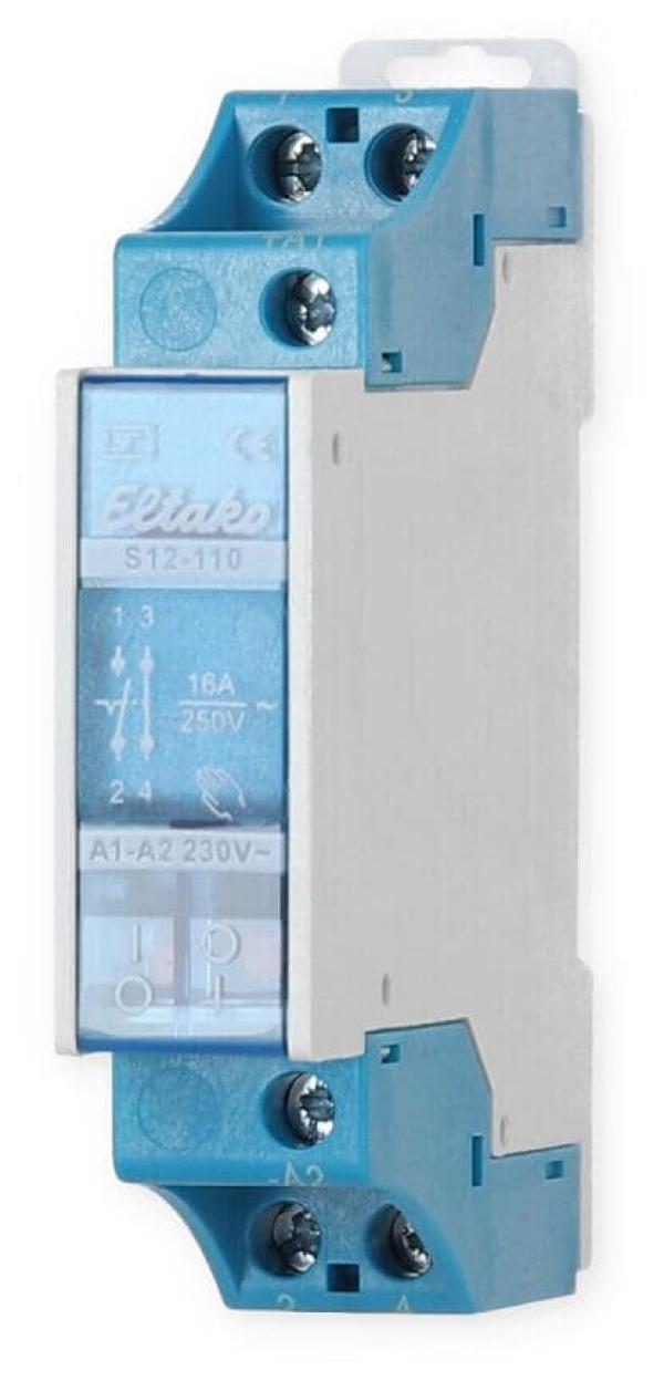 ARDEBO.de Eltako S12-110-230V Stromstoßschalter, 1 Schließer, 1 Öffner 16A, 230V (21110030)