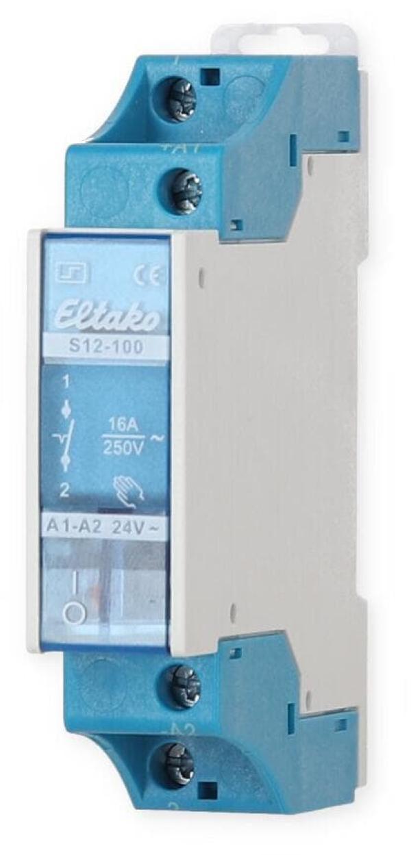 ARDEBO.de Eltako S12-100-24V Stromstoßschalter, 1 Schließer 16A, 24V (21100020)