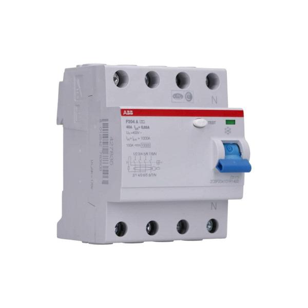 ARDEBO.de ABB F204A-40/0,03 FI-Schalter, 40A/30mA, 4-Polig, Typ A (2CSF204101R1400)