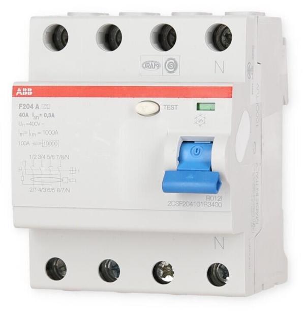 ABB F204A-40/0,3 FI-Schalter 4pol. 40/0,3A, Typ A (2CSF204101R3400)