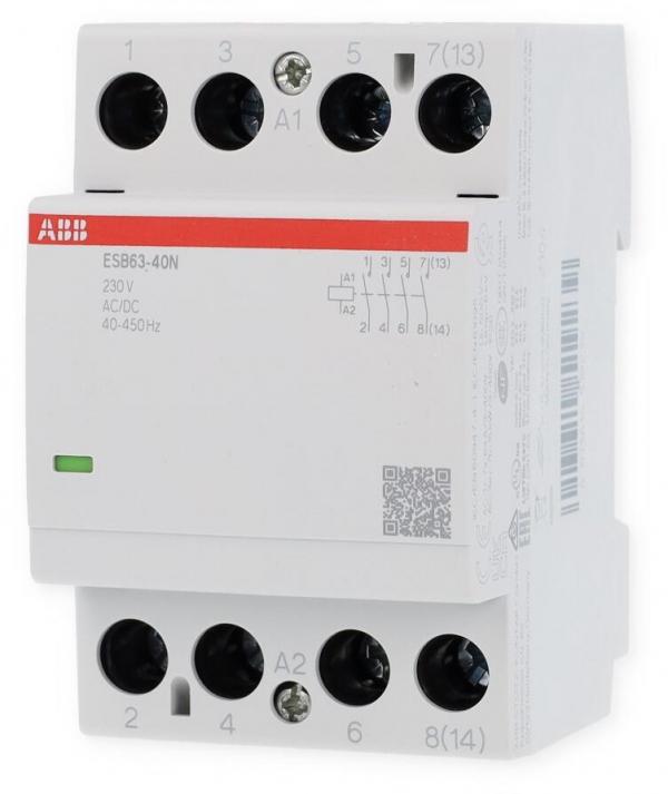 ARDEBO.de ABB ESB63-40N-06 Installationsschütz 4S, 63A, 230V, 4-Polig (1SAE351111R0640)