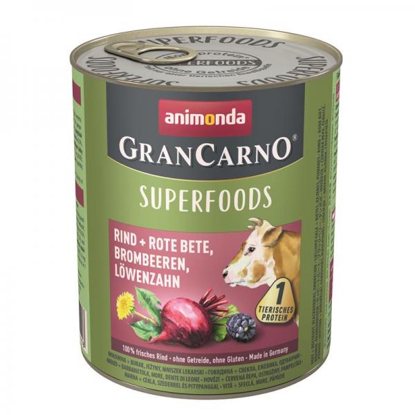 ARDEBO.de Animonda Dog GranCarno Adult Superfood Rind & Rote Beete 800g