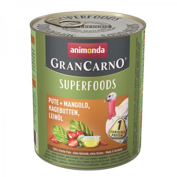 ARDEBO.de Animonda Dog GranCarno Adult Superfood Pute & Mangold 800g