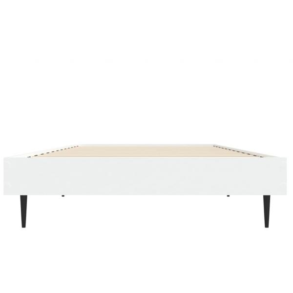 Bettgestell Weiß 75x190 cm Holzwerkstoff