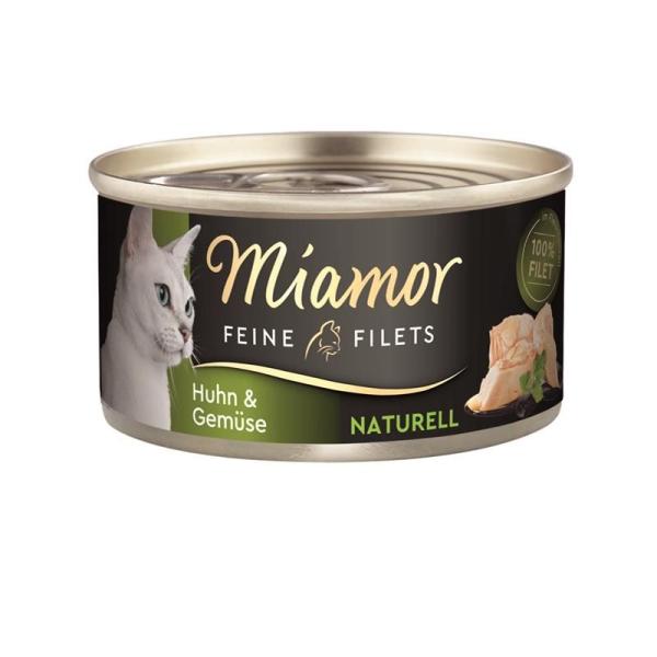 ARDEBO.de Miamor Feine Filets Naturell Huhn & Gemüse 80g