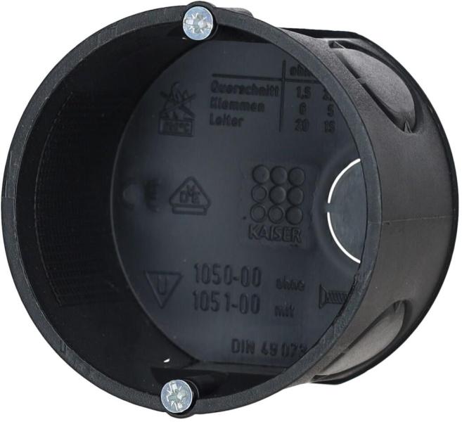 Kaiser 1051-00 Gerätedose ohne Stutzen, 25 Stck.