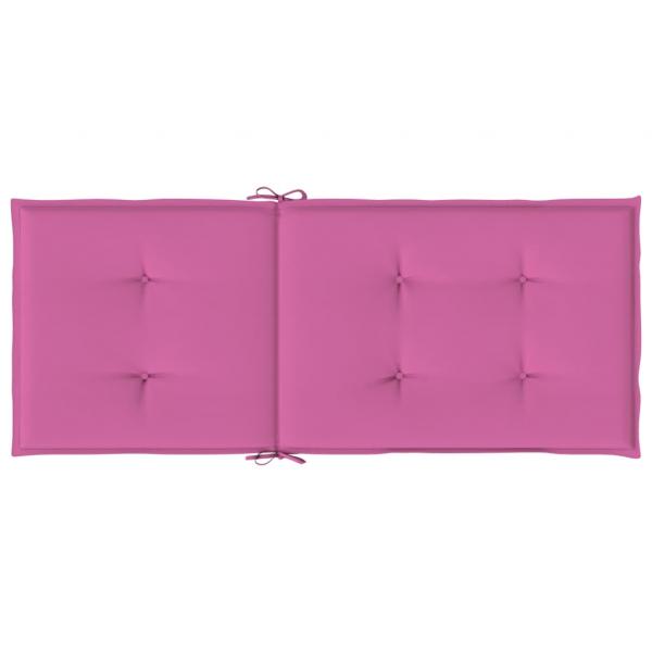 Hochlehner-Auflagen 4 Stk. Rosa Stoff