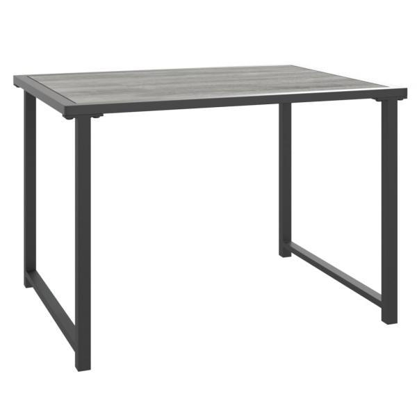 4-tlg. Garten-Lounge-Set mit Kissen Anthrazit Stahl