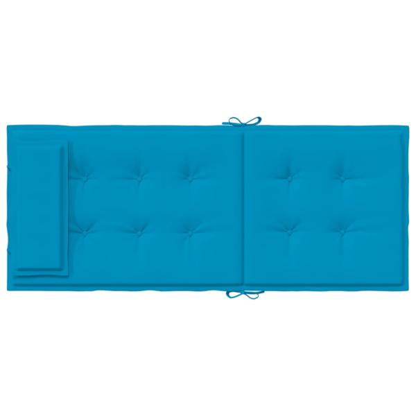 Hochlehner-Auflagen 2 Stk. Hellblau Oxford-Gewebe
