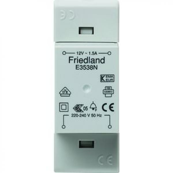 Friedland E3538N Klingeltransformator VDE 12 V 1,5 A
