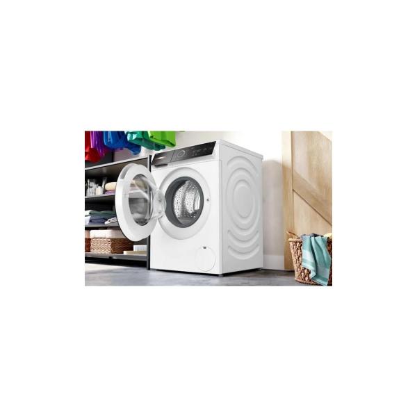 Bosch WGB244A40 Serie 8 9kg Frontlader Waschmaschine, 60 cm breit, 1400U/Min, AquaStop, i-DOS, Nachlegefunktion, Innenbeleuchtung, Home Connect, weiß