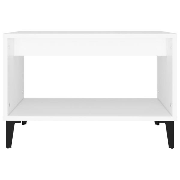 ARDEBO.de - Couchtisch Weiß 60x50x40 cm Holzwerkstoff