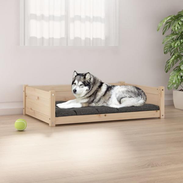ARDEBO.de - Hundebett 105,5x75,5x28 cm Massivholz Kiefer