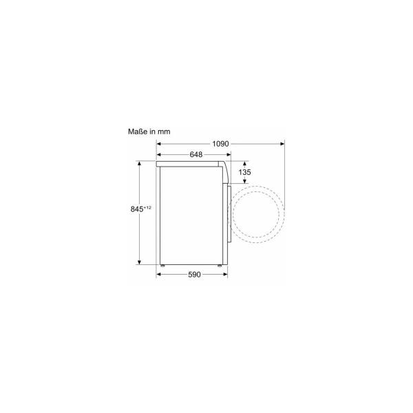 Bosch WGB244040 Serie 8 9kg Frontlader Waschmaschine, 60 cm breit, 1400 U/Min, Aqua Stop, Water Perfect Plus, Innenbeleuchtung, Speed Perfect, HomeConnect, weiß