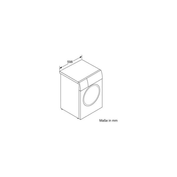 Bosch WGB244040 Serie 8 9kg Frontlader Waschmaschine, 60 cm breit, 1400 U/Min, Aqua Stop, Water Perfect Plus, Innenbeleuchtung, Speed Perfect, HomeConnect, weiß