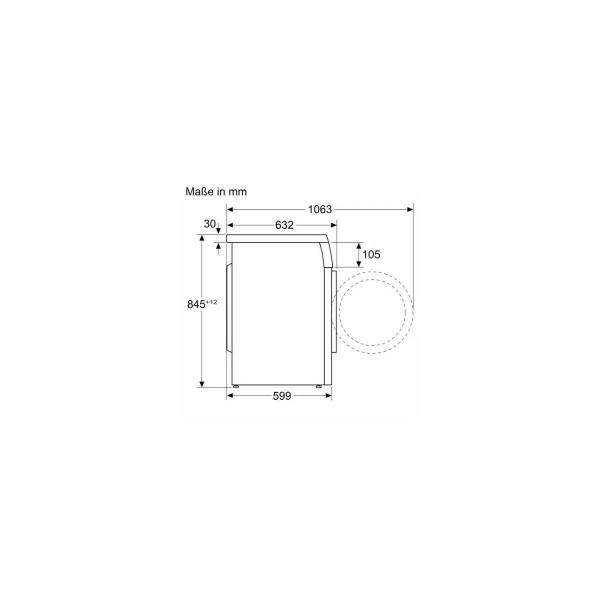 Bosch WUU28T48 Serie 6 8kg Frontlader Waschmaschine, 60 cm breit, 1400 U/Min, AquaStop, Nachlegefunktion, Kindersicherung, Beladungssensor, weiß
